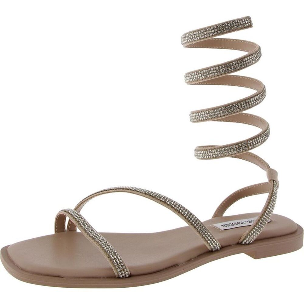 Steve Madden Womens Azaria Pink Open Toe Ankle Strap Gladiator Sandals New